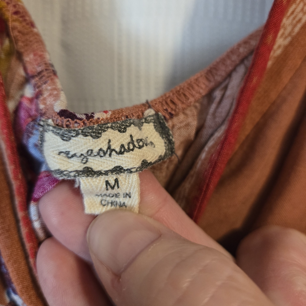 Eyeshadow Floral Embroidered Brown Dress - Picture 3 of 3